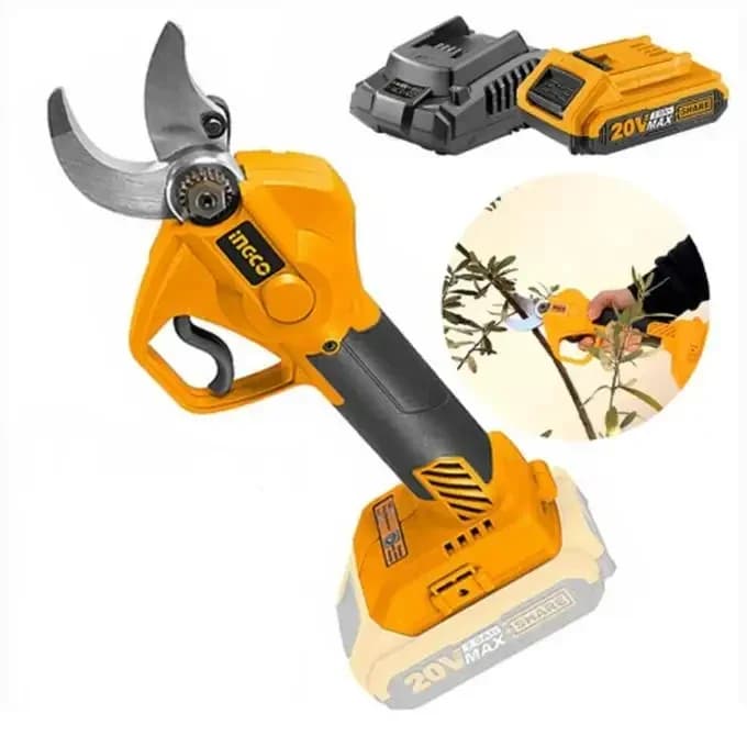 مقص التلقيم بالبطارية secateur a batterie 20V iNGCO
