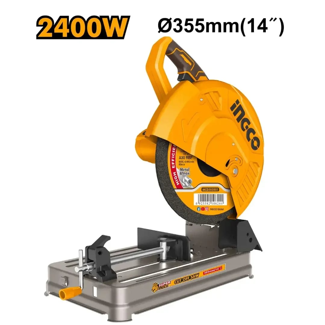 الة قطع الحديد scie à table métal iNGCO 2400W COS243558 1