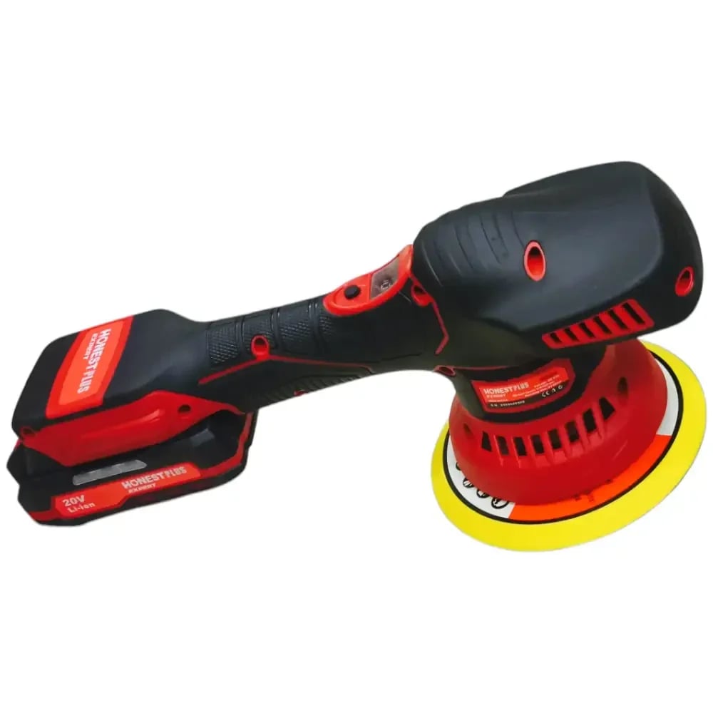 الة التلميع بالبطارية ponceuse polisseuse orbitale HONESTPLUS 20V YAE2655 2