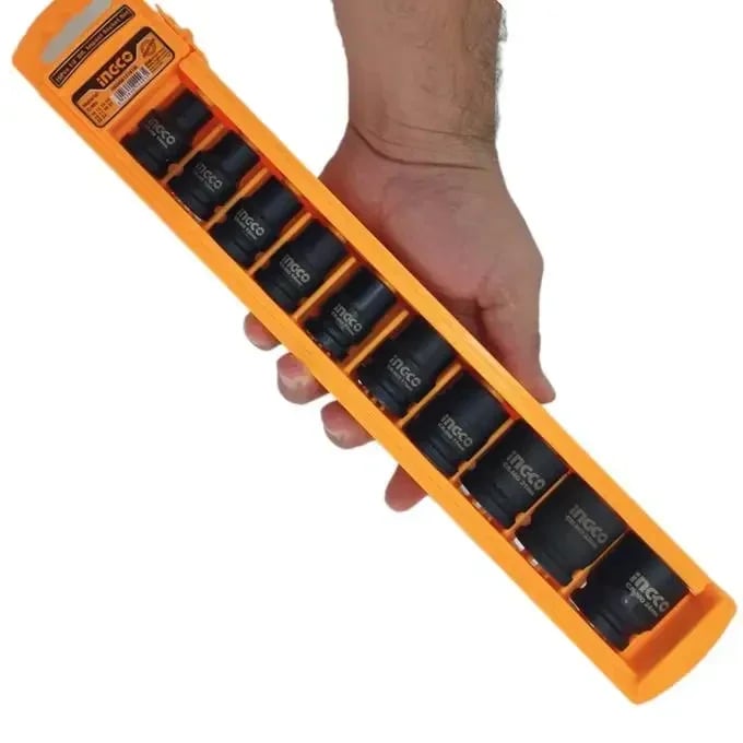 علبة المفاتيح 10 قطع Jeu de Douilles iNGCO 10Pcs 1/2″ 2