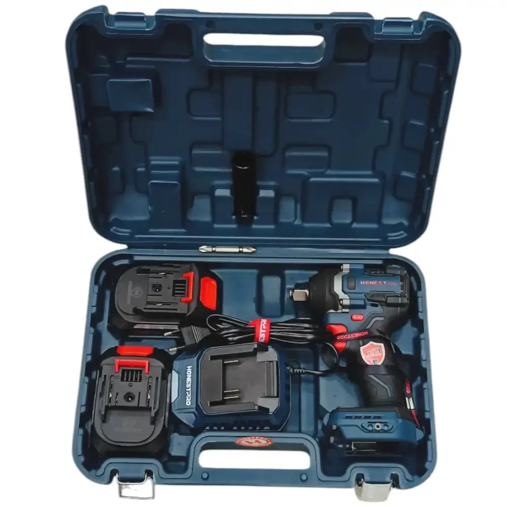 آلة فك البراغي لاسلكية clé à choc Batterie HONESTPRO 21V YAE6118 3