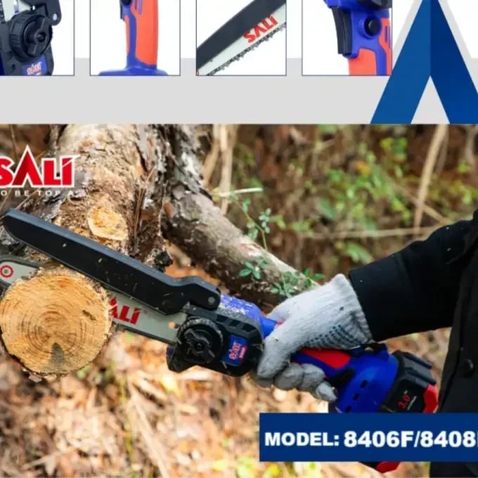 منشار الخشب ببطاريةو شاحن mini scie à chain batterie 20V SALI 3