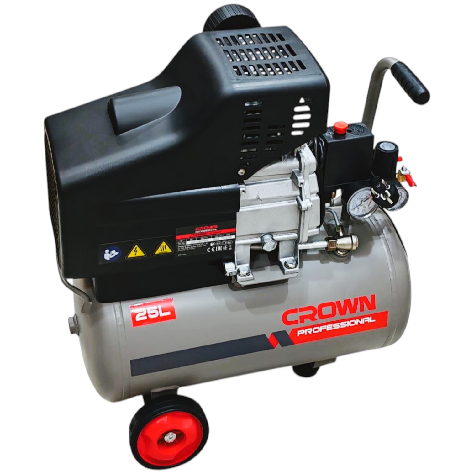 21701.png جهاز ضغط الهواء COMPRESSEUR A AIR CROWN 25L CT36028 - الصورة 1