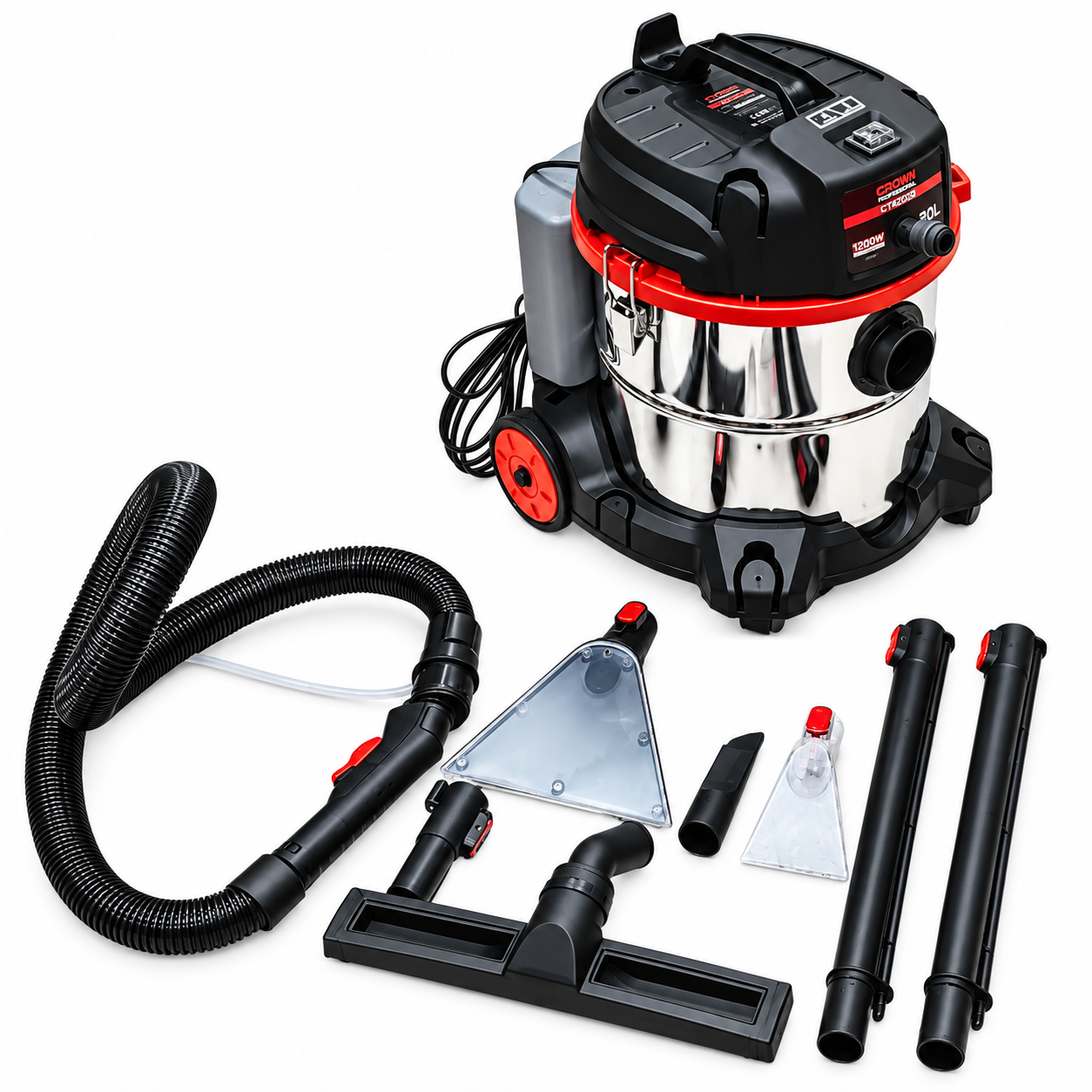 22849.png مكنسة كهربائية بخاصية الشفط والحقن Aspirateur lifting 20L CROWN CT42106 - الصورة 1