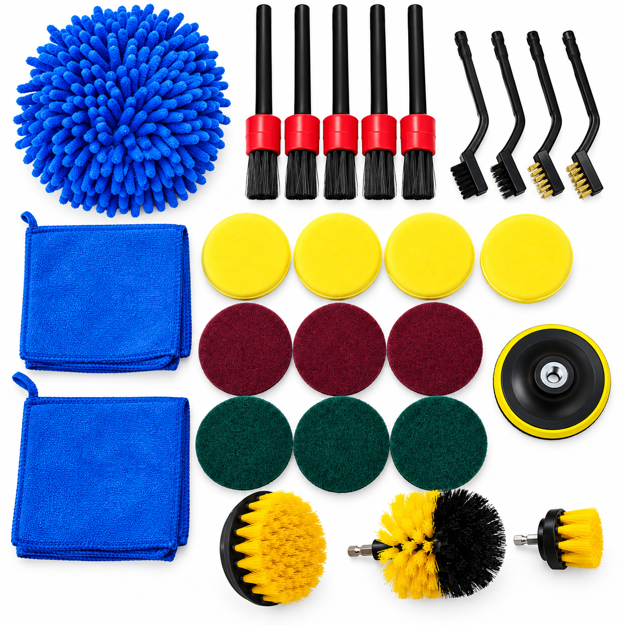 24424.png ادوات تنظيف السيارة Kit de nettoyage de voiture - الصورة 1