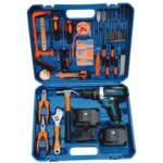 علبة أدوات مع مفك براغي Caisse a outils avec visseuse SSTEEL 21V 2.0A 75PCS 21PD-9A