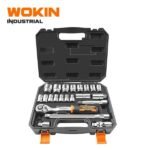 علبة المفاتيح 22 قطعة Caisse Douilles WOKIN 22Pcs 1/2″ 155222