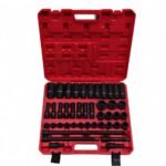علبة المفاتيح 43 قطعة Caisse Douilles de 43Pcs 1/2″ ROUGE
