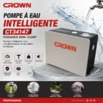 مضخة الماء ذكية وصامتة Pompe à eau intelligente silencieuse CROWN 400W/0.53HP CT35147