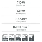 ⁦جهاز التسوية الكهربائي  Rabot Électrique CROWN 710W CT14019⁩ - الصورة ⁦4⁩