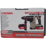 ⁦الة الثقب و الحفر بالبطارية marteau perforateur CROWN a batterie 20V CT28015XS⁩ - الصورة ⁦5⁩