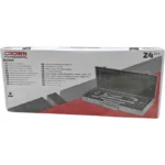 ⁦علبة المفاتيح 24 قطعة Caisse Douilles . CROWN 24Pcs 1/2″⁩ - الصورة ⁦5⁩
