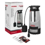 ⁦مضخة الماء قابلة للغطس Pompe Immergée (Vide Cave) CROWN 1200W CT35046F⁩ - الصورة ⁦4⁩