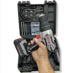 ⁦علبة أدوات مع مفك براغي caisse a outils avec visseuse CROWN 20V CT21102H-2-(29)⁩ - الصورة ⁦5⁩