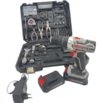 ⁦علبة أدوات مع مفك براغي caisse a outils avec visseuse CROWN 20V CT21102H-2-(50)⁩ - الصورة ⁦3⁩